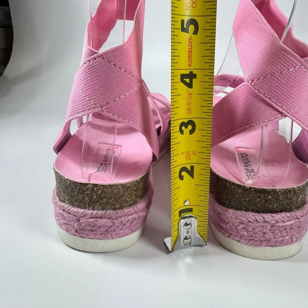 Steve Madden Pink Jkimmie Espadrille Platform Sandals Girls Size‎ 2 Kid